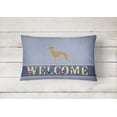thumbnail image 2 of Carolines Treasures BB5518PW1216 Italian Greyhound Welcome Canvas Fabric Decorative Pillow, 2 of 3
