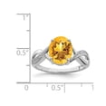 thumbnail image 2 of 2,00 carat (CTW) Argent Sterling Citrine Citrine Citrine Ringin, 2 of 4