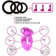 thumbnail image 4 of 1 Uds. Anillo para el pene, traje de cinco piezas, anillo de choque, anillo de esencia de bloqueo de silicona, juguete sexual con retardo de tiempo oso de fresa Electrónica, 4 of 5
