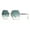 Gold (Green), variant on Hexagon Shape Sunglasses Womens Oversized Fashion Shades UV400 Gold, Brown Pink
