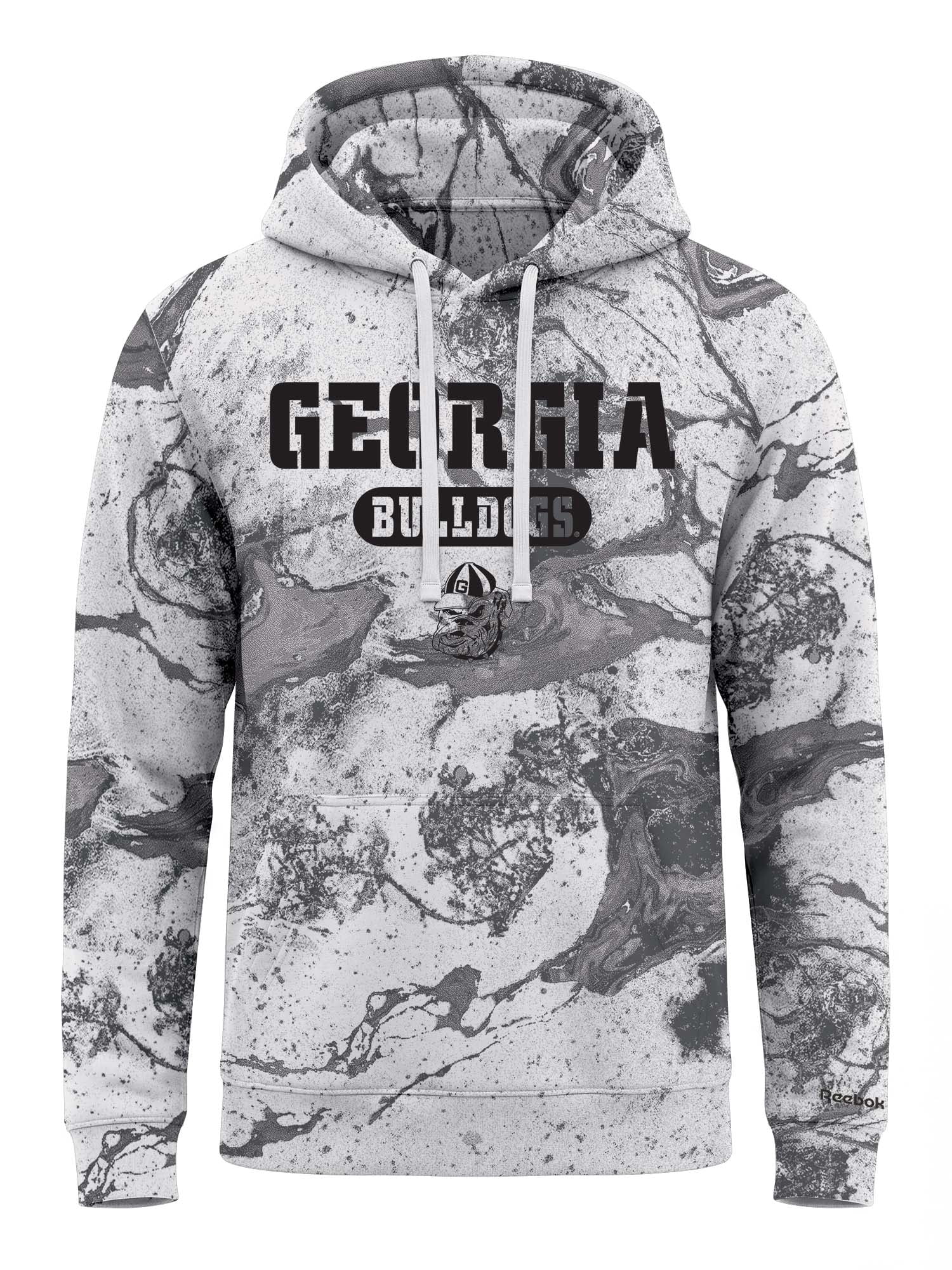 Georgia Bulldogs Reebok Mens All Over Print Hooded Sweatshirt