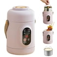 thumbnail image 1 of Multifunctional Health Pot 500W Portable Cooker With Ceramic Glaze Inner & Steamer Small Slow Cooker With 12 Hour ReservationforPorridge Rice Soup & Steaming, 500W Ceramic Health Pot, 1 of 9