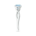 thumbnail image 3 of Angara Natural 0.72 Ct. Aquamarine Solitaire Ring in 14K White Gold for Women (Ring Size: 5), 3 of 10
