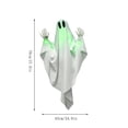 thumbnail image 3 of Halloween Decorations Outdoor Indoor 27.6" Light Up Ghost Decorations with LED Lights Hanging Ghost Halloween Decor for Yard Porch Garden Lawn Party Halloween Ghost Decor, 3 of 7