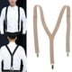thumbnail image 4 of Tirantes de Pantalones Camisas Correa de Hombro con 3 Clips Forma Y Ancho 2.5cm Caqui, 4 of 4