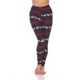 thumbnail image 1 of Leggings Imprimés pour Femmes , Noir & Rouge - Taille Unique, 1 of 1