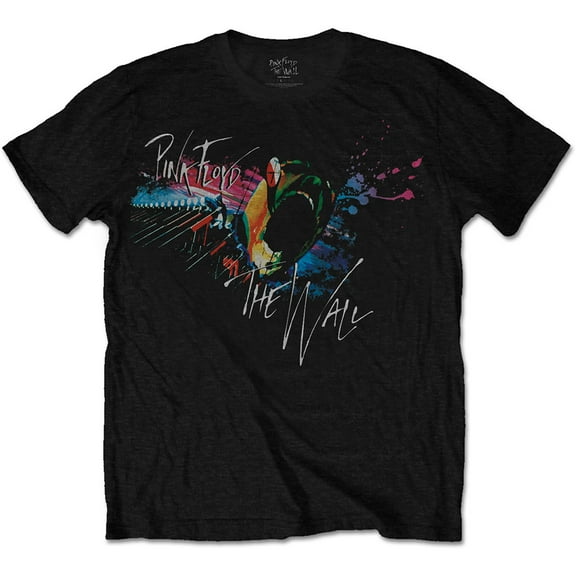 Men's Pink Floyd The Wall Head Banga Slim Fit T-shirt Large Black