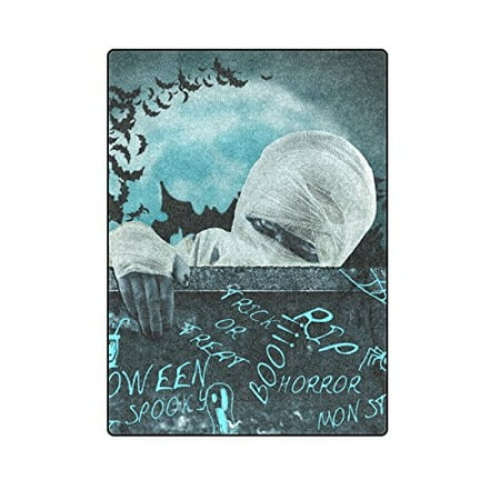 - CADecor Concept Mummy Halloween Couch Sofa or Bed Fleece Blanket Throw 58x80 inches