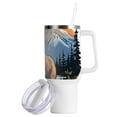 thumbnail image 2 of Bear Iceberg Trees Mountain Lake 40 oz Tumbler with Handle Insulated&nbsp;Travel Mug&nbsp;Lid Straw Leak Proof Steel Vacuum Water Bottles Glasses Fits in Car Cup Holder, 2 of 7