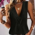 thumbnail image 2 of Kaemgyyd Plus Size Tank Tops for Women Casual Summer Sleeveless Ladies Basic Tshirt Loose Fit V Neck Work Office Shirt, 2 of 7