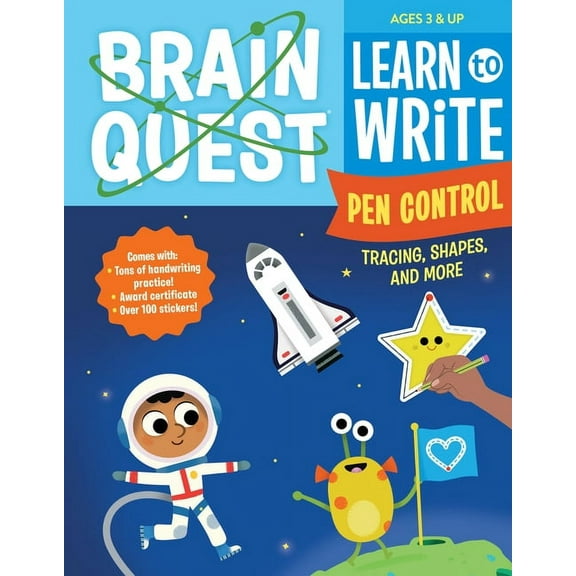 Brain Quest Brain Quest Learn to Write: Pen Control, Tracing, Shapes, and More, (Paperback)