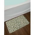 thumbnail image 2 of Fast Food Bath Mat, Hot Dogs Sandwich Hamburger Cheeseburger Taco Wraps Modern Dish, Plush Bathroom Decor Mat with Non Slip Backing, 29.5" X 17.5", Army Green Sage Green, by Ambesonne, 2 of 2