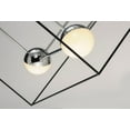 thumbnail image 4 of Et2 E20443-BKPC Ion 7 Light 22" Wide Led Abstract Chandelier - Black, 4 of 7