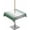 Hunter Green and White, variant on Boanket Outdoor Tablecloth with Umbrella Hole for Patio/Picnic/Party/Camping, Dark Green Ombre Waterproof Table Cloth Round Cover Washable, Modern Gradient Abstract Art Dia 54"