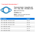 thumbnail image 2 of Thermostat Gasket - Compatible with 1979 - 1986, 1988 - 1995 GMC C1500 1980 1981 1982 1983 1984 1985 1989 1990 1991 1992 1993 1994, 2 of 2