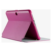 Speck StyleFolio Leather Case for Verizon Ellipsis 10 - Fuchsia Pink/Nickel Grey