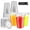 stye B-400ML, variant on Clear Plastic Cups with Lids, Disposable To Go Cups for Juice, Milk Tea, Iced Coffee, Desserts and Parties