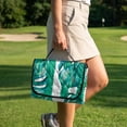 thumbnail image 4 of Pzuqiu Monstera Leaf Pattern Golf Cart Seat Covers with 4 Pockets, Foldable, Suitable for Outdoor, Fit for EZGO Yamaha Carts Club Car, 4 of 9