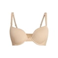 thumbnail image 5 of No Boundaries Micro Lightly Lined Demi T-Shirt Bra, Women's 32B-40DD, 5 of 6
