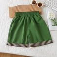 thumbnail image 5 of Unisex Kids Stripedâ Casual Shorts Elastic Waist SideâPocket Summer Shorts 2â12Y, 5 of 5