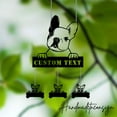 thumbnail image 3 of Handmadetneonsign Custom Metal French Bulldog Wind Chime, Metal French Bulldog Dog Garden Decor, 3 of 5