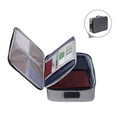 thumbnail image 3 of Card Holder Case, Large Capacity Portable  Document Storage Bag Multifunctional with Lock for Cash, 3 of 7