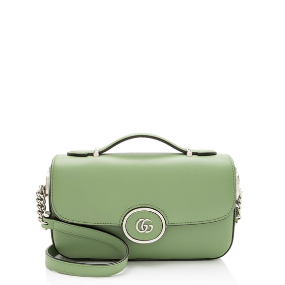 Pre-Owned Gucci Calfskin Petite GG Mini Shoulder Bag