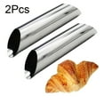 thumbnail image 1 of npkgvia Baking Supplies,Danish Bread Bake Cannoli 2Pcs Dessert Puff Non Stick Decor Croissant Kitchen，Dining Bar,Tools,Home Essentials, 1 of 6