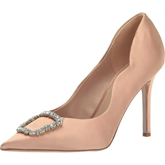 Sam Edelman Harriett Rosa Blush Pointed Toe Slip On Stiletto Heel Fashion Pumps (Rosa Blush, 5)