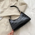 thumbnail image 2 of SAYOO Ladies small shoulder bag solid color classic crocodile pattern clutch, 2 of 7