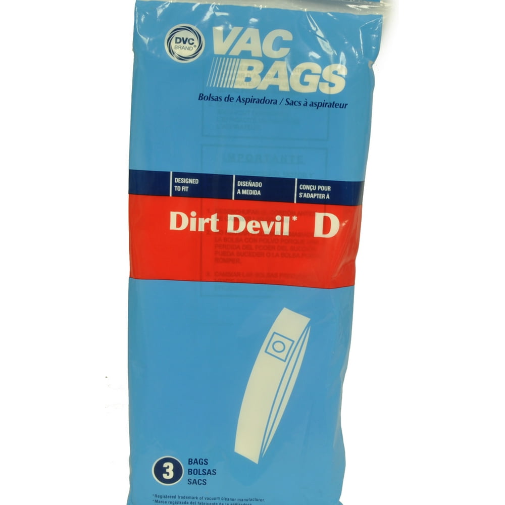 Dirt Devil Type D Upright Vacuum Cleaner Bags, DVC Replacement Brand