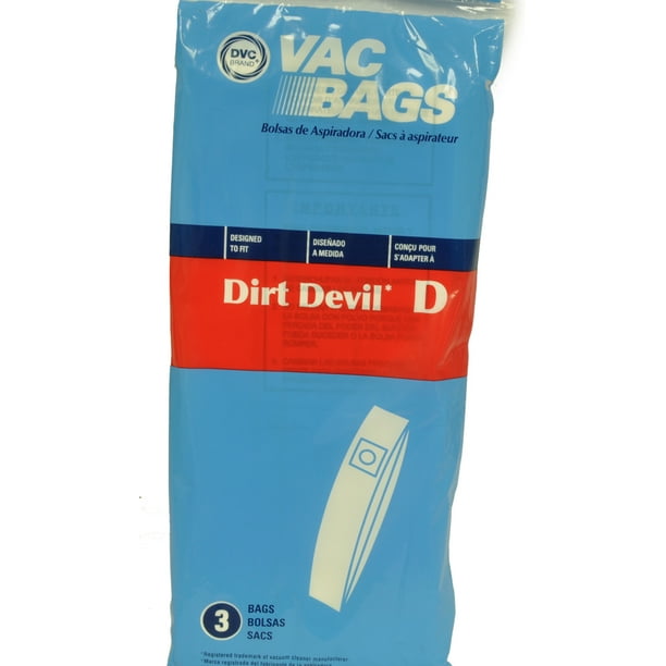 Dirt Devil Type D Upright Vacuum Cleaner Bags, DVC Replacement Brand
