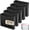 Black1, variant on Plastic 3.5" Expanding File Pockets Extra Capacity,6 Pack Poly File Pockets Letter Size, Heavy Duty Expandable File Jacket Folder,File Jacket for Bulky Files, Colors