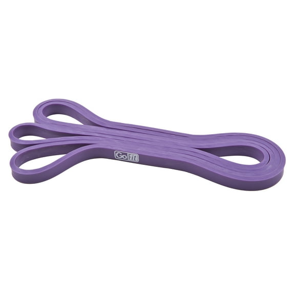 GoFit 20-30lb Super Band for Strength Training and Muscle Toning, Purple, 80-inch