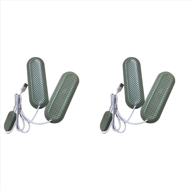 2X Secador de Zapatos, Secador de Zapatos USB Portátil Desodorización de Sincronización Inteligente Secadora de Botas de Zapatos Calentador de Zapatos USB Invierno 2