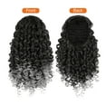 thumbnail image 6 of Womens Drawstring Ponytail Extensionn, Natural Synthetic 14 Inch Short Wavy KiLELINTAy Curly Clip in Ponytail Hair Extensions Mix Dark Brown (T1B-33#), 6 of 8