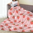 thumbnail image 6 of Sikiie Strawberry Ultra-Soft Micro flannel Blanket Luxury All Seasons Warm Blanket for Bedding Sofa and Travel (4 sizes)-50"x40", 6 of 7