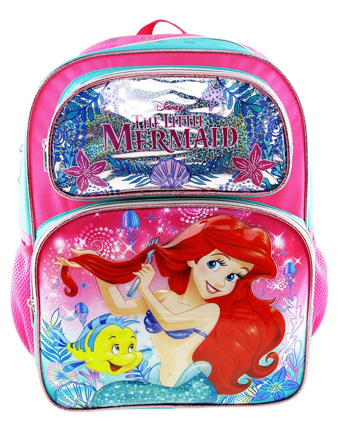 Backpack Disney The Little Mermaid Seashore 16" New 009052