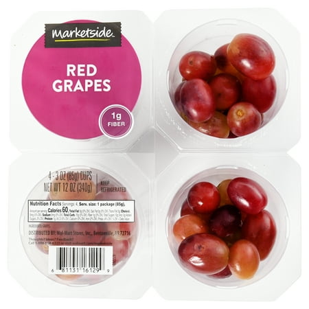 Marketside Red Grapes, 12 oz, 4 Count