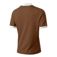 thumbnail image 5 of VgaVtl Polo Shirts Men Summer Short Sleeve Big and Tall Men's Tee Shirts Outdoor Zipper Casual Color Block Collared, 5 of 7