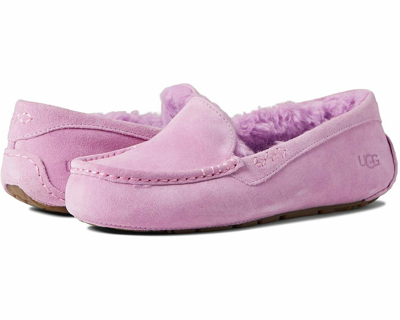 UGG Women's Ansley Suede Moccasin Slippers 1106878 - Walmart.com