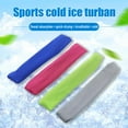 thumbnail image 6 of TureClos 4 Packs Cooling Ice Silk Cold Sports Headband with Evaporative Breathable Material Sweat-absorbent Headband for Fast Cooling Relieving, 6 of 10