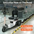 thumbnail image 3 of SuperHandy 48V Motorized Trailer Trolley - Electric, 1 Seater, 2600 lb Towing, 350 lbs Load Cap for Warehouse, 3 of 10