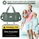 thumbnail image 2 of Bolsa de viaje WONHOX, impermeable, para gimnasio, color verde, para mujer, 2 of 7