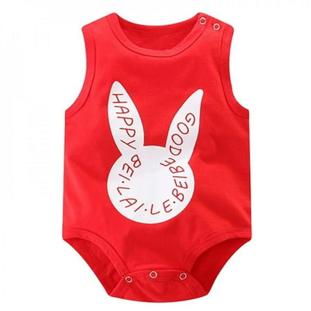 

Leonard New Summer New Popular Fashion Cotton Romper Unisex Sleeveless Vest Triangle Baby Romper