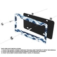 thumbnail image 3 of Ocean Waves License Plate Prame Aluminum Rust-Proof Auto Parts License Plate Decorative Screws Fit Standard 2 Holes 1 U.S. License Plate, 12.2x 6.3 Inch, 3 of 7