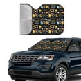 thumbnail image 4 of Bingfone Basketball Car Windshield Sun Shade Protector Keep Your Vehicle Cool Sun Shield Visor Cover Foldable-Small, 4 of 9