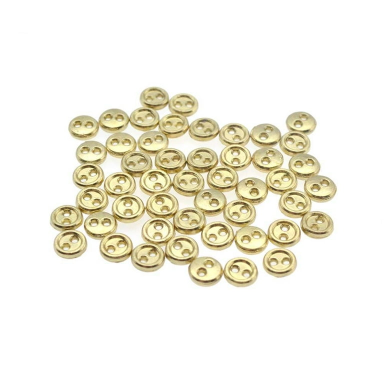Small Buttons 10pcs 11mm Matte Silver/antique Brass/gold 