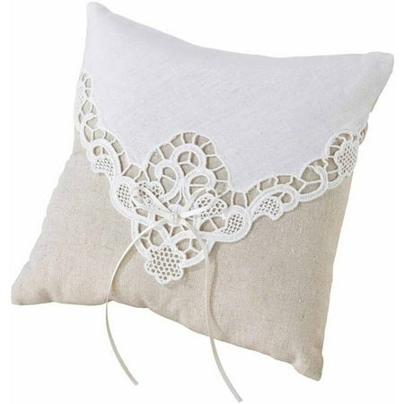 - Lillian Rose Country Lace Ring Bearer Pillow