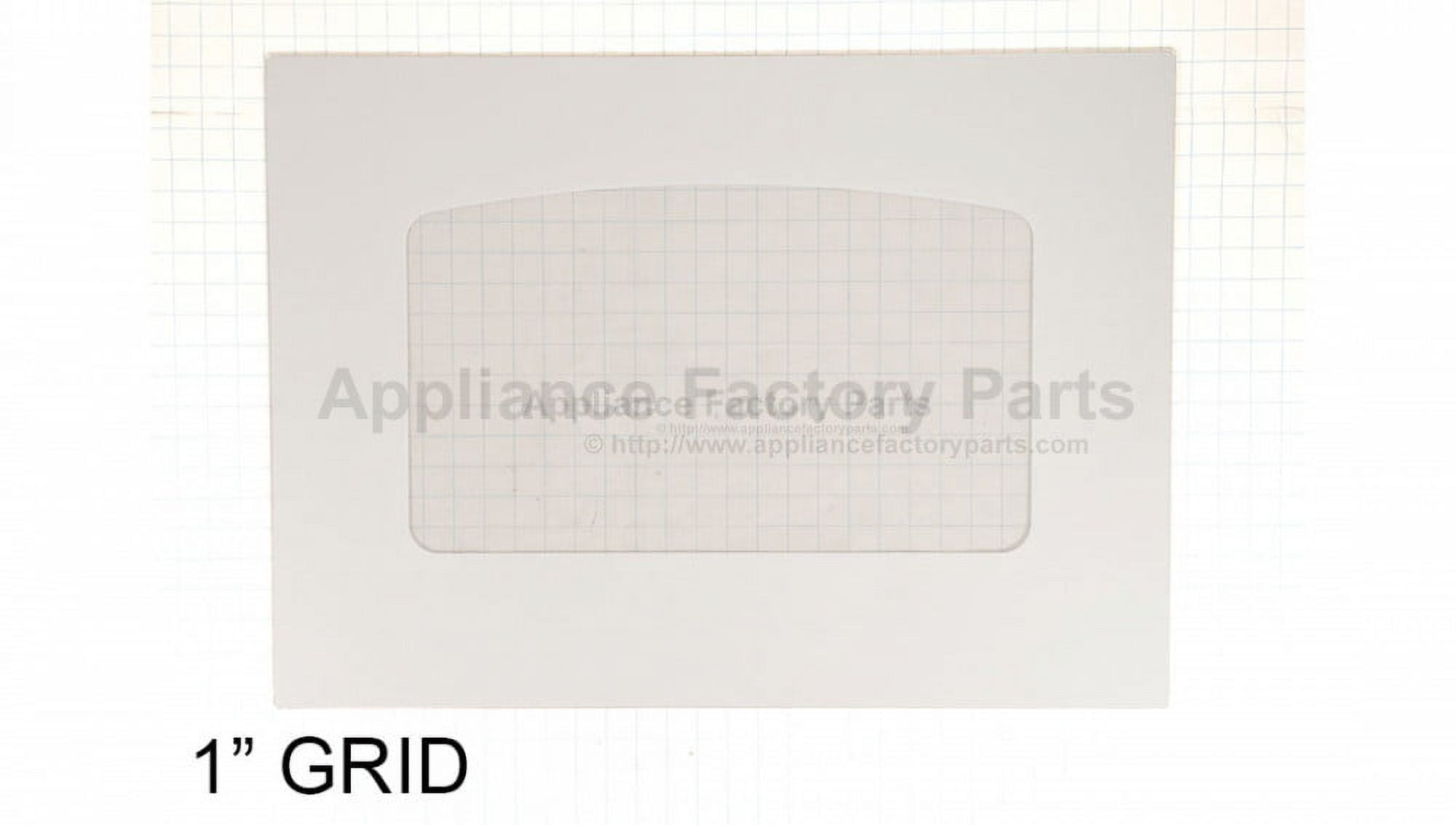 GE RANGE OVEN DOOR GLASS  WHITE WB56T10187